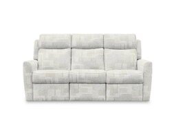 G Plan - Wren 3 Seater Fabric Recliner Sofa with Headrests and Power Lumbar - Lydia Blush