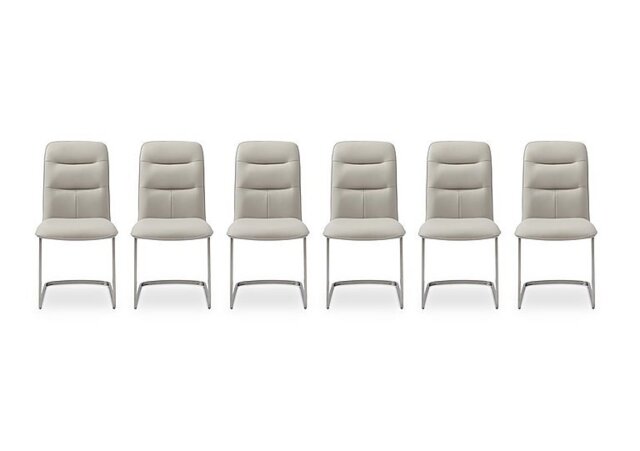 Cashmere Set of 6 Dining Chairs - Taupe