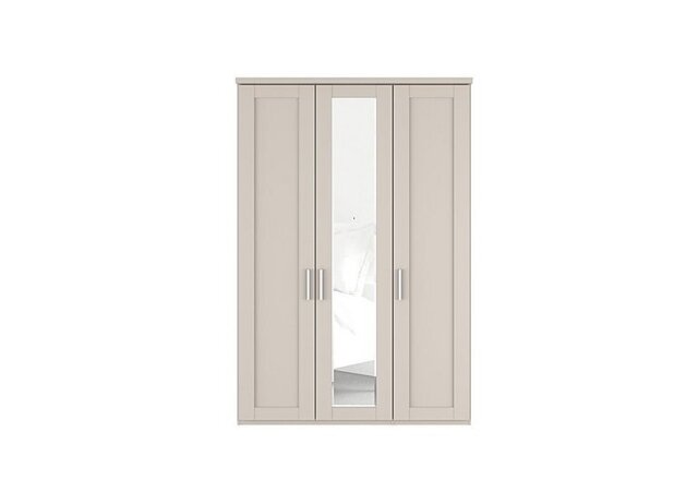 Wiemann - Kempton 3 Door Hinged Wardrobe with Mirror - Champagne