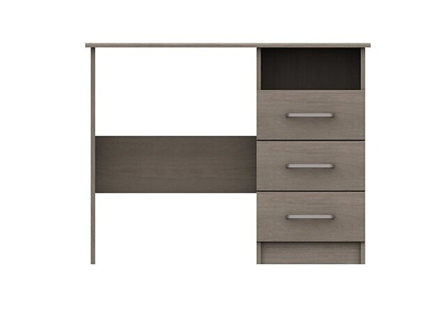 London Bedroomsfriars 3 Drawer Dressing Table - Beige Grey Oak