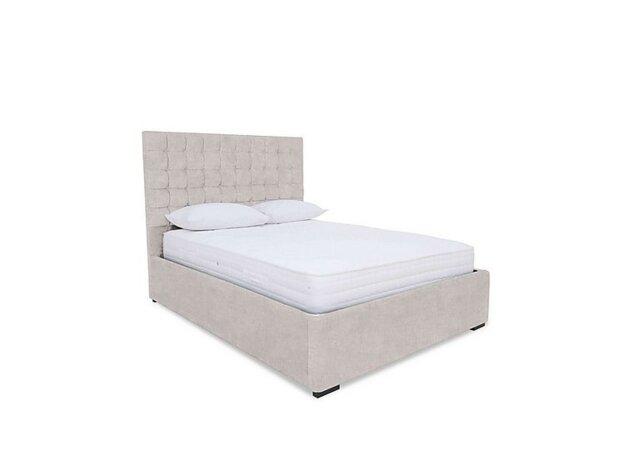 Sleep Story - Dice Ottoman Bed Frame - Double - Lace Ivory