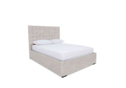 Sleep Story - Dice Ottoman Bed Frame - Double - Lace Ivory