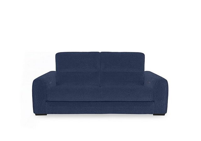 Flex Fabric 2 Seater Power Recliner Sofa with Storage Arms - Blue