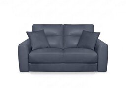 World of Leather - Nest NC Leather 2 Seater Sofa - NC Ocean Blue