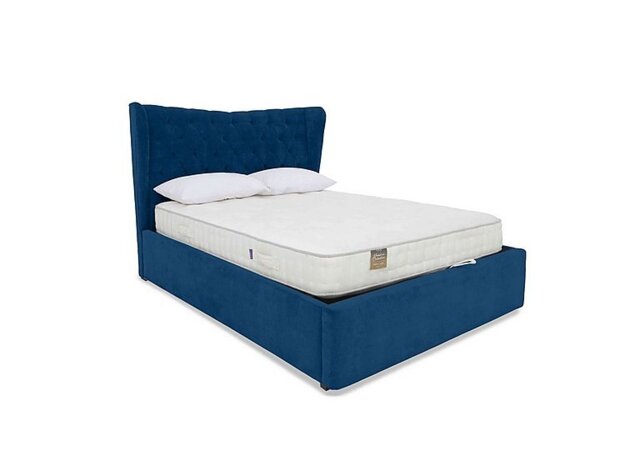 Highgrove - Bauer Ottoman Bed Frame - Double - Plush Pacific