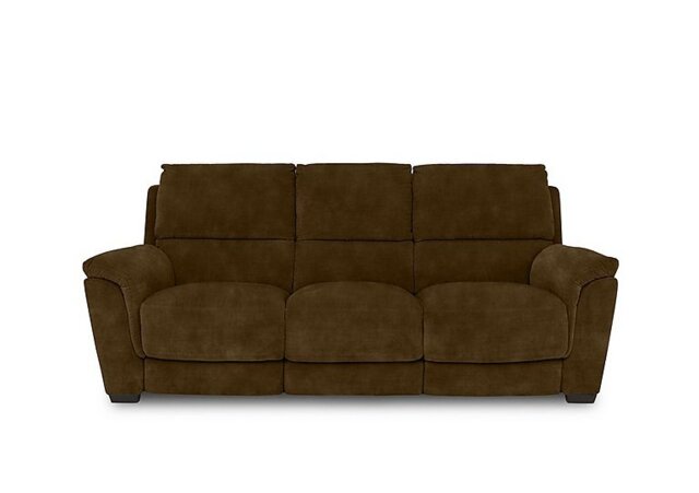 Compact Collection Medio 3 Seater Fabric Sofa - Ginger Snap
