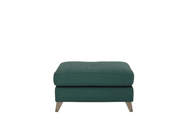 The Lounge Co. - Hermione Fabric Footstool - Curly Kale