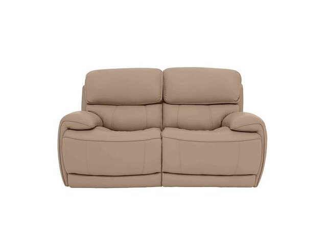 World of Leather - Rocco 2 Seater BV Leather Power Rocker Sofa with Headrests - BV Pebble