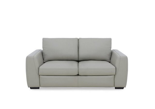 Dinky Leather 2 Seater Sofa - Lead Grey