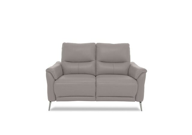 Daytona 2 Seater Leather Sofa - Lead Grey