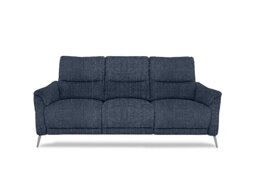 Daytona 3 Seater Fabric Power Recliner Sofa with Drop Down - Anivia Blue