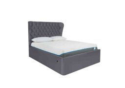 Kendall Electric Ottoman Bed Frame - Super King - Velvet Steel