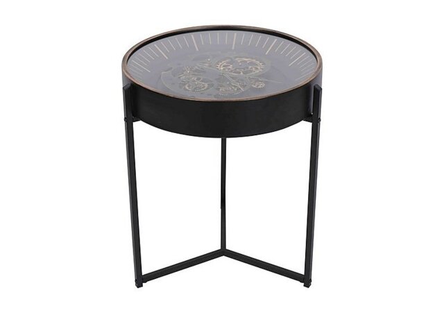 Palladium Side Table - Black & Gold