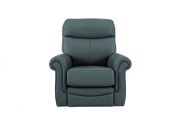 G Plan - Avon Leather Lift and Rise Recliner Armchair - Cambridge Petrol Blue