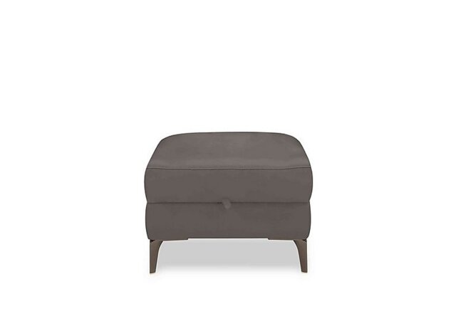 World of Leather - New York NC Leather Storage Footstool - NC Elephant