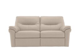 G Plan - Seattle 2.5 Seater Leather Sofa - No Recliner - Cambridge Stone