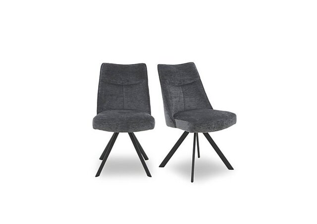 Athena Pair of Swivel Dining Chairs