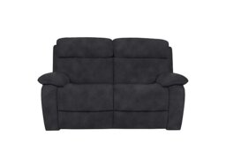 Moreno 2 Seater Fabric Sofa with Power Recliner - Charcoal - Sofas and Armchairs