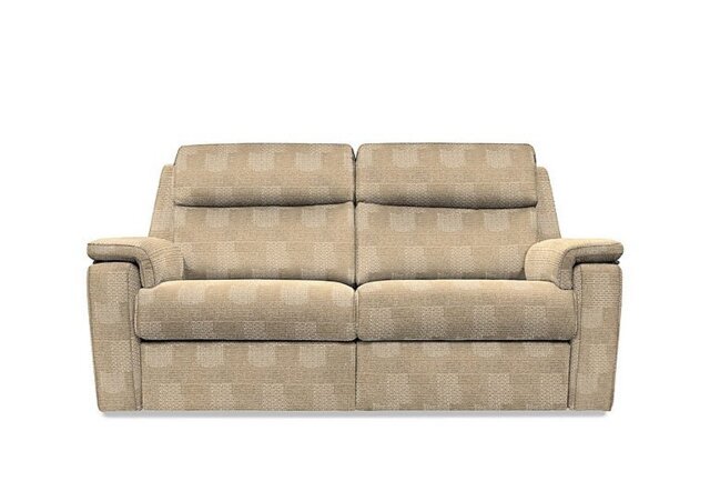 G Plan - Thornbury 3 Seater Fabric Recliner Sofa with Headrests and Power Lumbar - Faro Sand