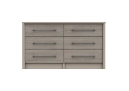 London Bedrooms - Paddington 6 Drawer Wide Chest - Grey Oak