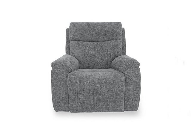 Aero Fabric Power Recliner Chair with Power Headrest - Hopsack Charcoal