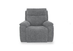 Aero Fabric Power Recliner Chair with Power Headrest - Hopsack Charcoal
