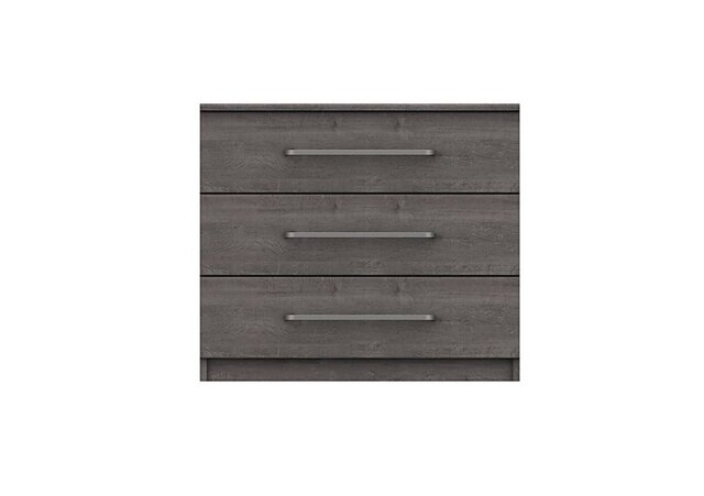 London Bedroomsfriars 3 Drawer Chest - Dark Grey Oak