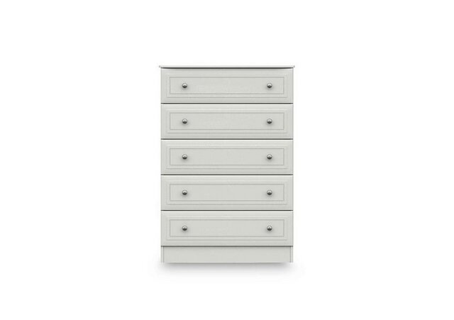 London Bedrooms - Marylebone 5 Drawer Chest - White