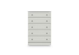 London Bedrooms - Marylebone 5 Drawer Chest - White