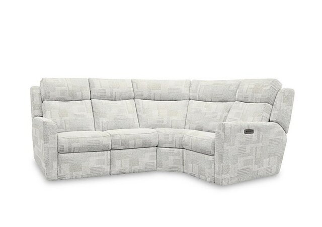 G Plan - Wren Small Fabric Power Recliner Right Hand Facing Corner Sofa with Power Headrests and Power Lumbar - Lydia Blush
