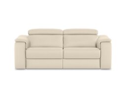 Nicoletti - Canto 3 Seater Leather Recliner Sofa with Headrests and Power Lumbar - Sofas and Armchairs