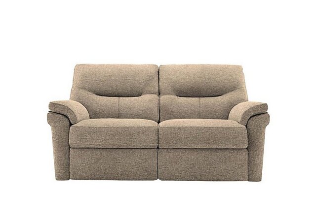 G Plan - Seattle 2 Seater Fabric Manual Recliner Sofa - Dapple Sparrow