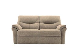 G Plan - Seattle 2 Seater Fabric Manual Recliner Sofa - Dapple Sparrow
