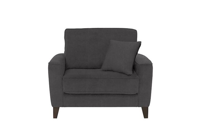 Ideal Home - Brondby Fabric Cuddle Chair - Anthracite