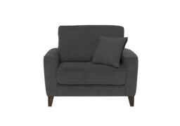 Ideal Home - Brondby Fabric Cuddle Chair - Anthracite