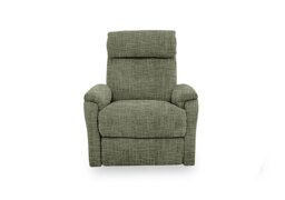 Compact Collection Titch Fabric Power Recliner Chair - Olive Green