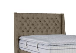 Sleepeezee - Pinnacle Floor Standing Headboard - King Size - Plush Beige