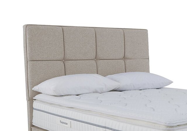 Sleepeezee - Dalmore Floor Standing Headboard - Double - Tweed Stone