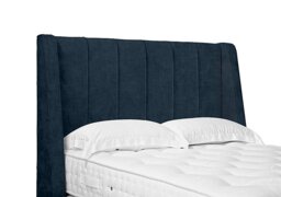 Artisan Collection Alden High Floor Standing Headboard - Double - Granite Blue