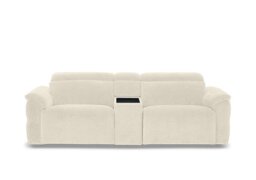 Dolomite 3 Seater Fabric Power Recliner Sofa with Power Headrests and Console