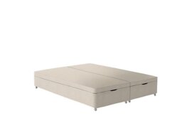 Vispring - Europa End Lift Ottoman Divan Base - King Size - Chain Weave Fawn