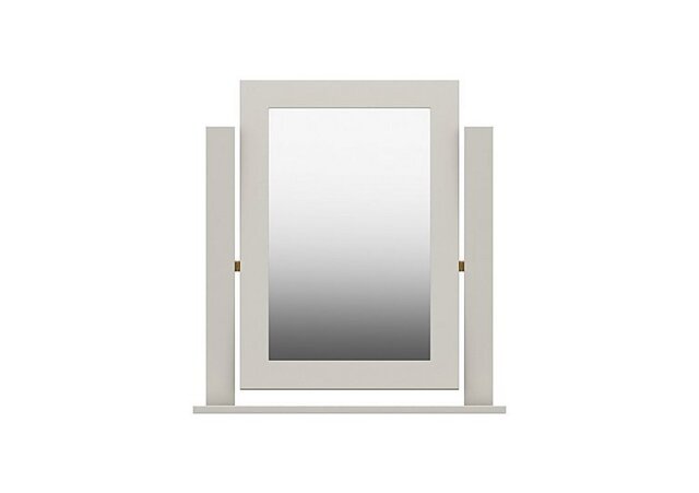London Bedrooms - Euston Dressing Table Mirror - Grey Oak/White Grey Gloss