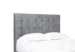 Artisan Collection Kaito High Floor Standing Headboard - Double - Daytona Silver