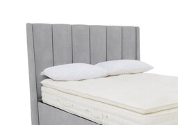 Artisan Collection Ryo High Floor Standing Headboard - Super King - Aston Silver