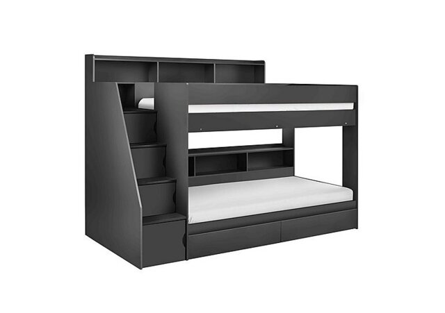 Astrid Staircase Bunk Bed - Anthracite