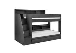 Astrid Staircase Bunk Bed - Anthracite