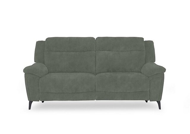 Panache Fabric 3 Seater Sofa with Power Recliner - Dexter Fern