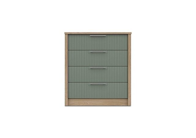 London Bedrooms - Chelsea 4 Drawer Chest with Silver Handles