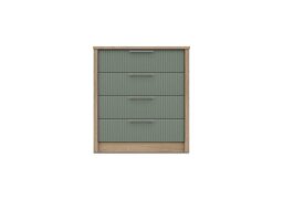 London Bedrooms - Chelsea 4 Drawer Chest with Silver Handles