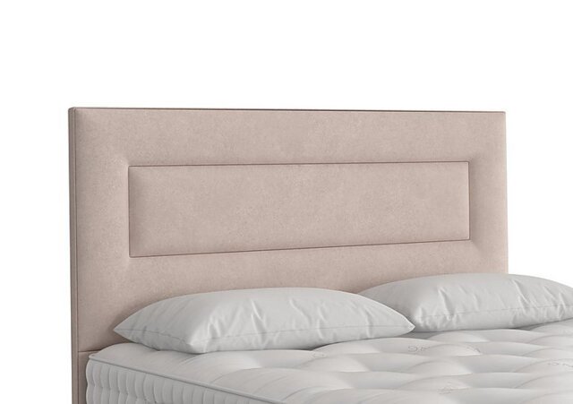 Vispring - Enyo Floor Standing Headboard - Super King - Faux Suede Mink